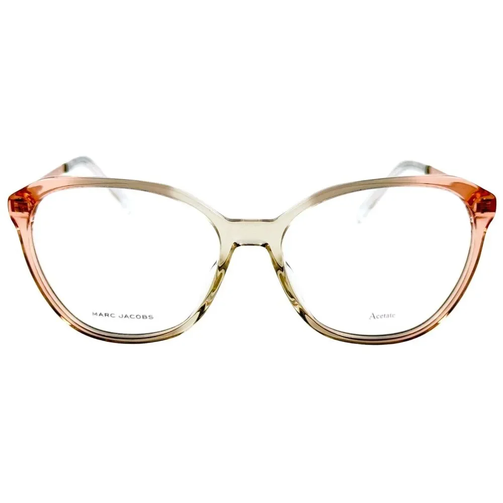 Marc Jacobs Marc 485 N Womens Plastic Eyeglass Frame 733 Peach 53-16